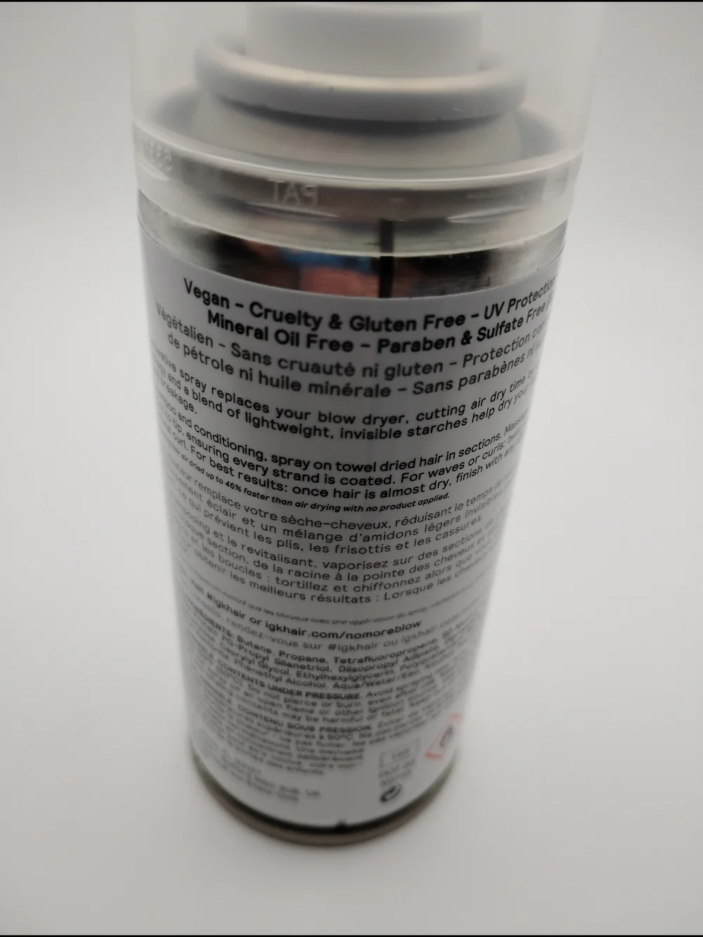 IGK No More Blow High-Speed Air Dry Spray  Brand New DISCONTINUED